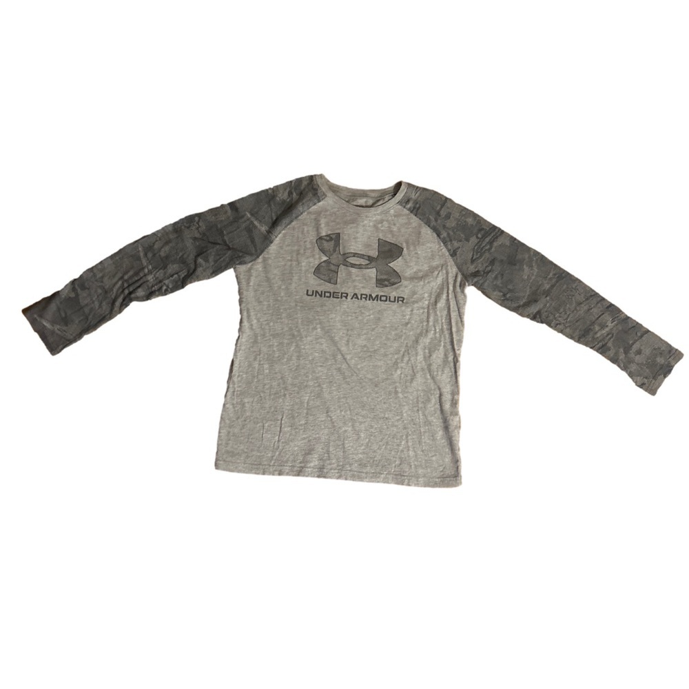 Under Armour Kids Gray Long Sleeve Tee YLG
